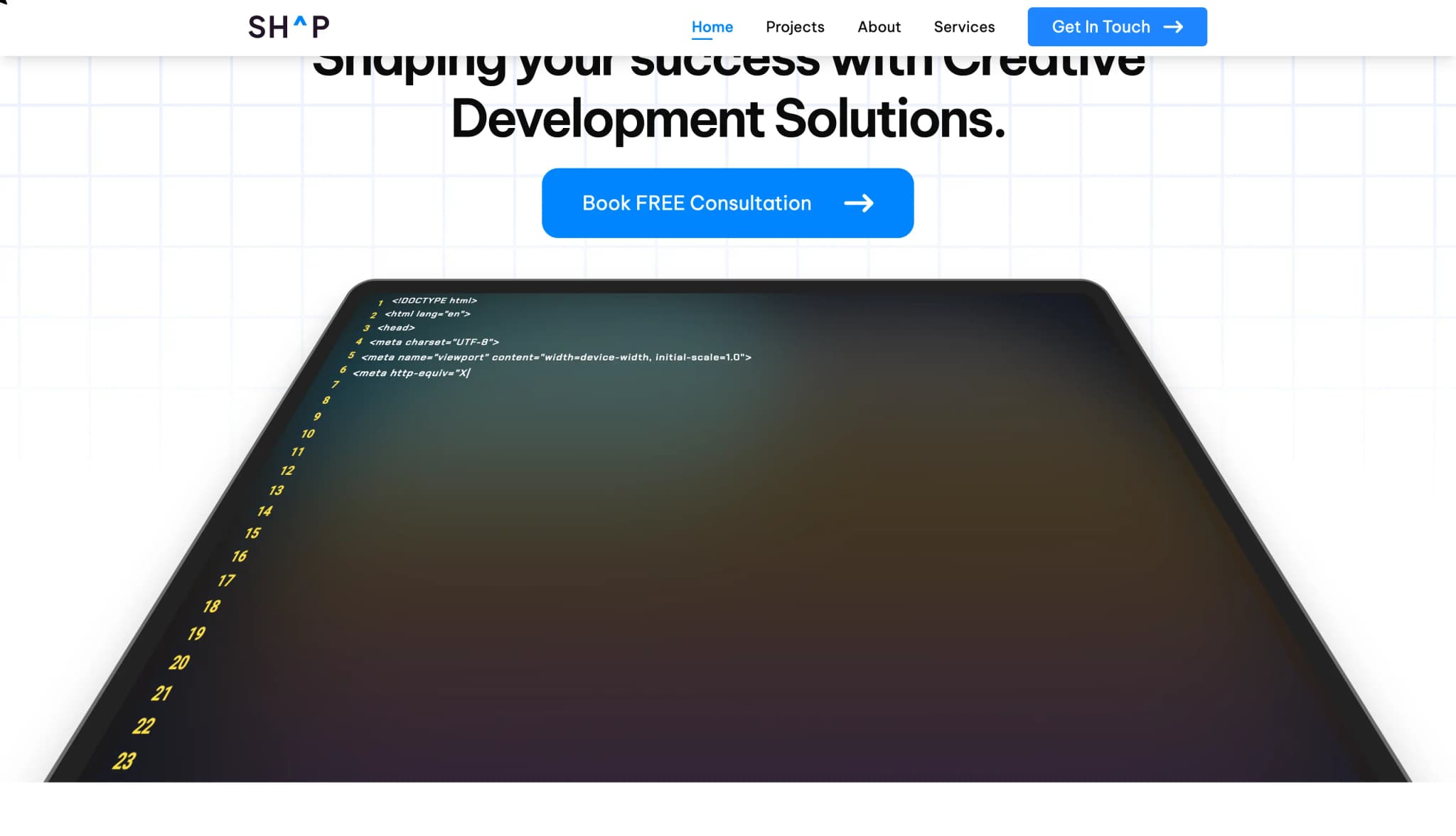 Service storytelling and supporting detail blocks
